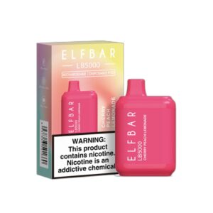 ELF BAR LB5000 Disposable 5000 potahů Cherry Peach Lemonade 14 ml