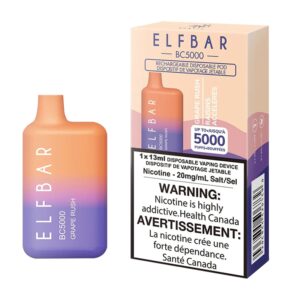 ELF BAR BC5000 Disposable 5000 potahů Grape Rush
