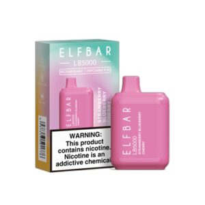 ELF BAR LB5000 Disposable Strawberry Blueberry Cherry 5000 potahů 650 mAh
