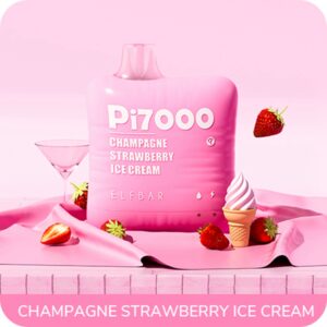 ELF BAR PI7000 Disposable Champagne Strawberry Ice Cream 7000 potahů 17 ml