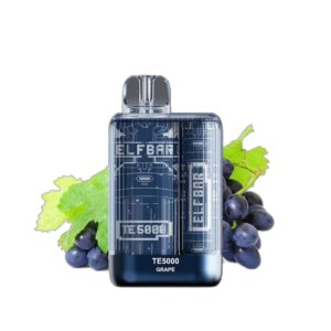 ELF BAR TE5000 Disposable 5000 potahů Grape 13,5 ml