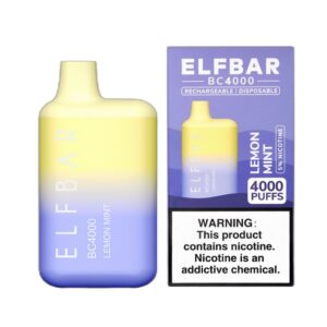 ELF BAR BC4000 Disposable 4000 potahů Lemon Mint
