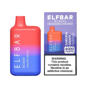 ELF BAR BC4000 Disposable Sakura Grape 4000 potahů 11,5 ml