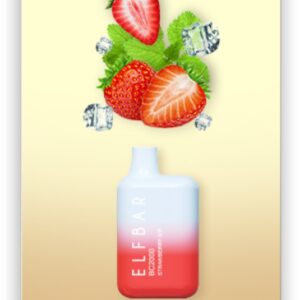 ELF BAR BC2000 Disposable 2000 potahů Strawberry Ice 850 mAh