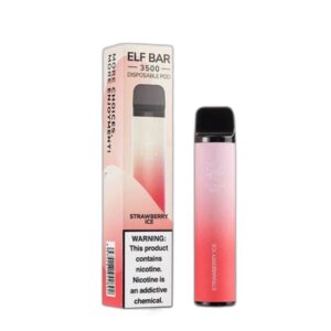 ELF BAR 3500 Disposable Strawberry Ice 3500 potahů 10,5 ml