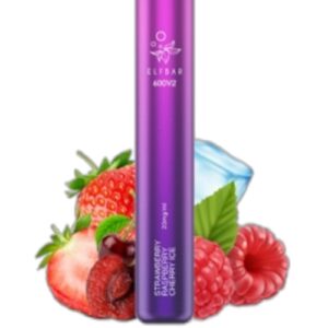 ELF BAR 600V2 Disposable 600 potahů Strawberry Raspberry Berry Ice