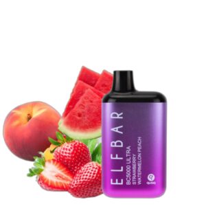 ELF BAR BC5000 Ultra Disposable 5000 potahů Strawberry Watermelon Peach